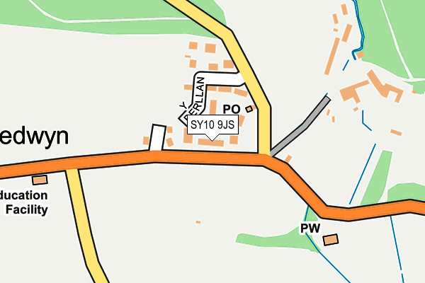 SY10 9JS map - OS OpenMap – Local (Ordnance Survey)