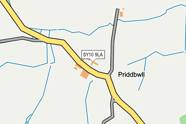 SY10 9LA map - OS OpenMap – Local (Ordnance Survey)