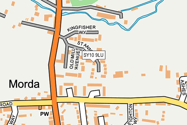 SY10 9LU map - OS OpenMap – Local (Ordnance Survey)