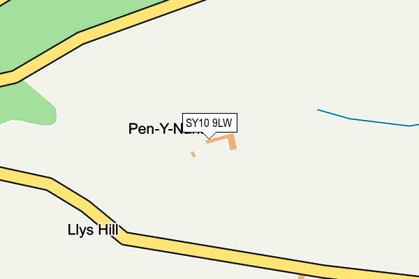 SY10 9LW map - OS OpenMap – Local (Ordnance Survey)