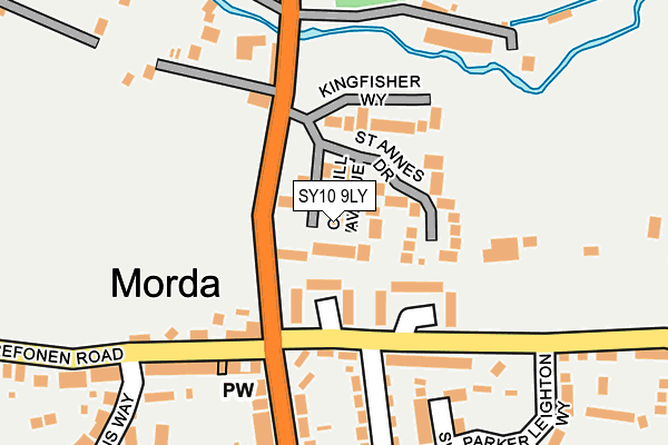 SY10 9LY map - OS OpenMap – Local (Ordnance Survey)