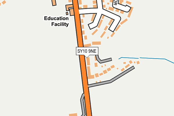 SY10 9NE map - OS OpenMap – Local (Ordnance Survey)