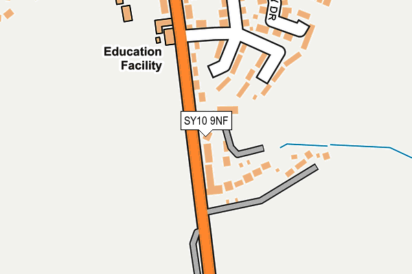 SY10 9NF map - OS OpenMap – Local (Ordnance Survey)