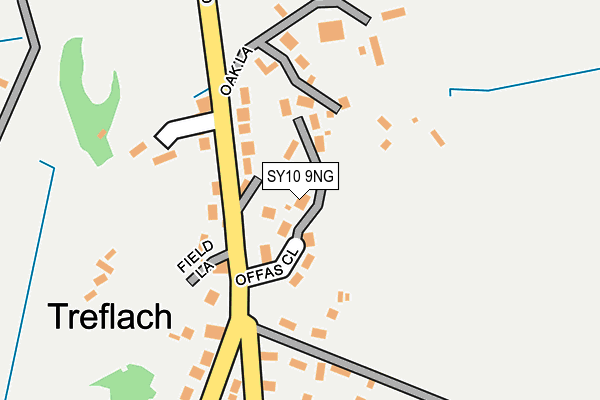 SY10 9NG map - OS OpenMap – Local (Ordnance Survey)