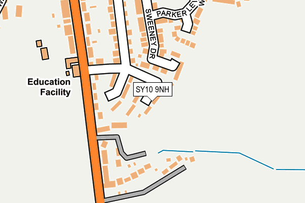 SY10 9NH map - OS OpenMap – Local (Ordnance Survey)
