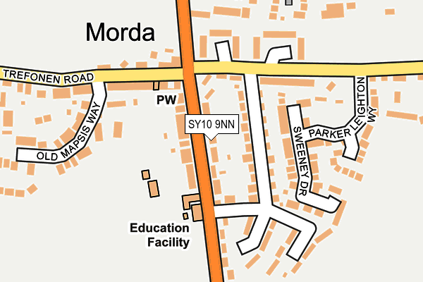 SY10 9NN map - OS OpenMap – Local (Ordnance Survey)