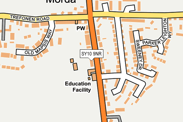 SY10 9NR map - OS OpenMap – Local (Ordnance Survey)