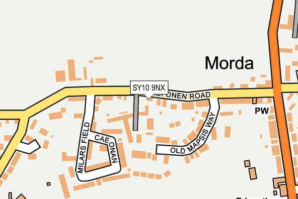 SY10 9NX map - OS OpenMap – Local (Ordnance Survey)