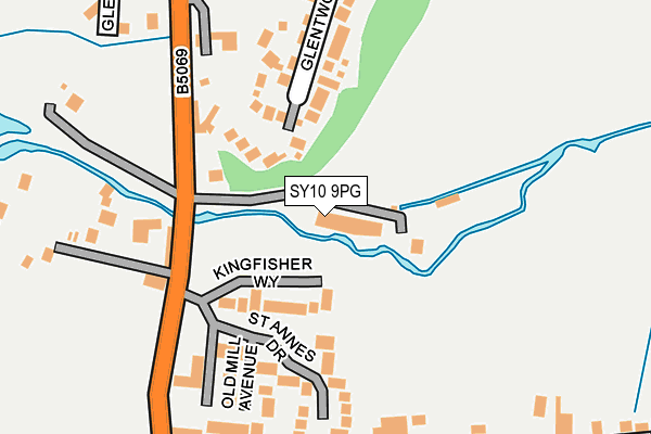 SY10 9PG map - OS OpenMap – Local (Ordnance Survey)