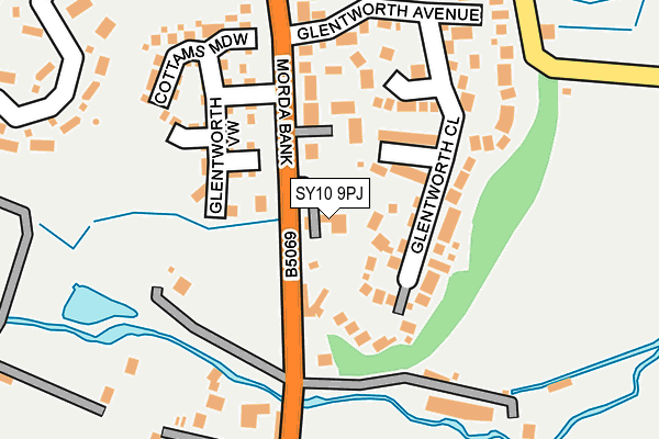 SY10 9PJ map - OS OpenMap – Local (Ordnance Survey)