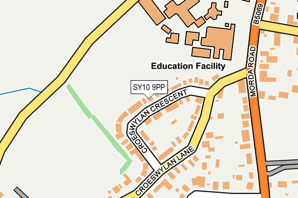 SY10 9PP map - OS OpenMap – Local (Ordnance Survey)