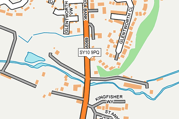 SY10 9PQ map - OS OpenMap – Local (Ordnance Survey)