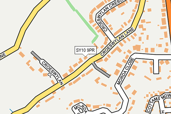 SY10 9PR map - OS OpenMap – Local (Ordnance Survey)