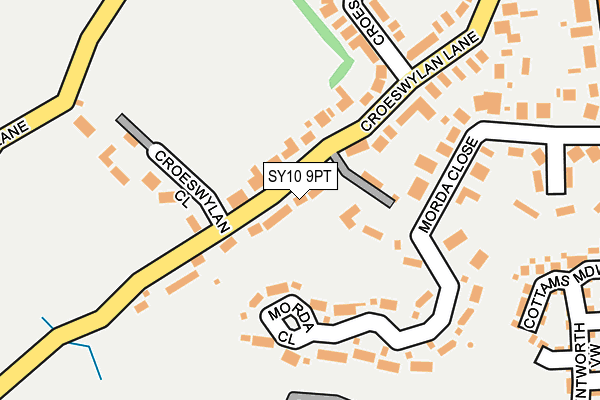 SY10 9PT map - OS OpenMap – Local (Ordnance Survey)