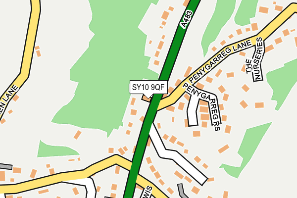 SY10 9QF map - OS OpenMap – Local (Ordnance Survey)