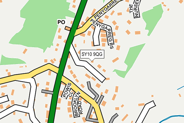 SY10 9QG map - OS OpenMap – Local (Ordnance Survey)