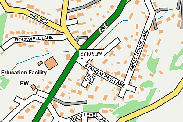 SY10 9QW map - OS OpenMap – Local (Ordnance Survey)