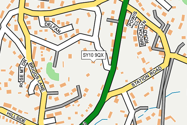 SY10 9QX map - OS OpenMap – Local (Ordnance Survey)