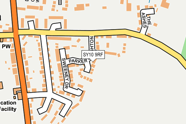 SY10 9RF map - OS OpenMap – Local (Ordnance Survey)