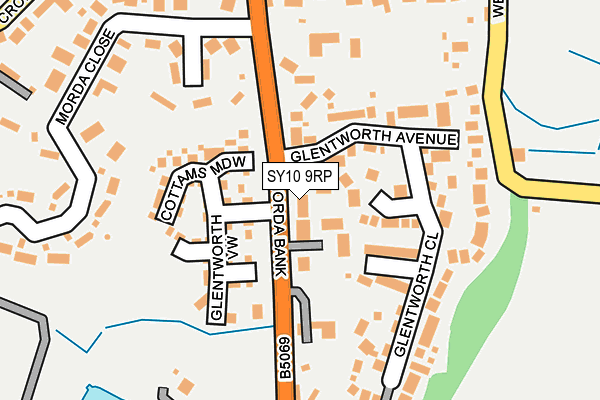 SY10 9RP map - OS OpenMap – Local (Ordnance Survey)