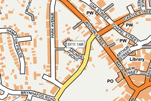 SY11 1AR map - OS OpenMap – Local (Ordnance Survey)