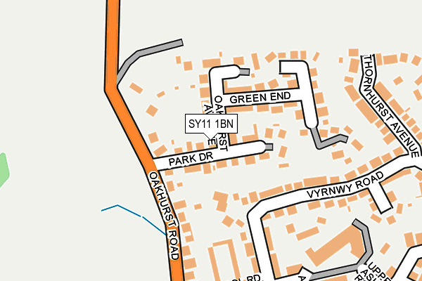 SY11 1BN map - OS OpenMap – Local (Ordnance Survey)