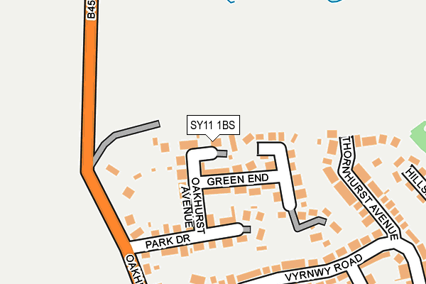 SY11 1BS map - OS OpenMap – Local (Ordnance Survey)