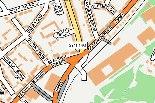 SY11 1HQ map - OS OpenMap – Local (Ordnance Survey)