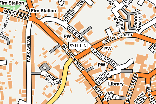 SY11 1LA map - OS OpenMap – Local (Ordnance Survey)