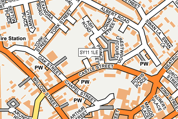 SY11 1LE map - OS OpenMap – Local (Ordnance Survey)