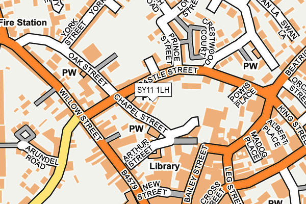 SY11 1LH map - OS OpenMap – Local (Ordnance Survey)