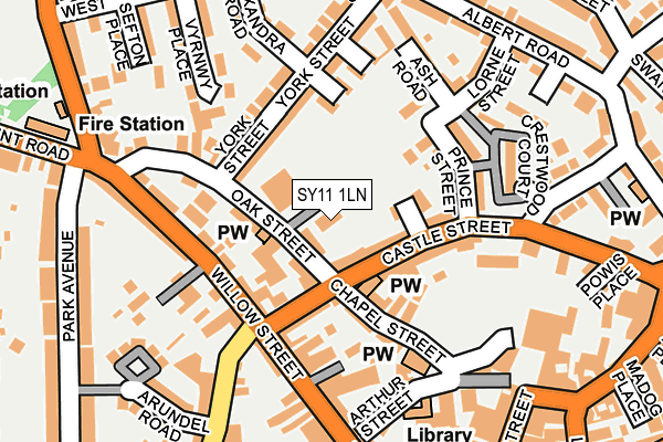 SY11 1LN map - OS OpenMap – Local (Ordnance Survey)