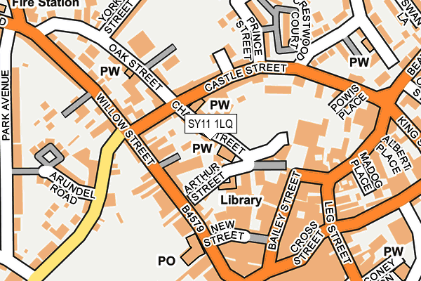 SY11 1LQ map - OS OpenMap – Local (Ordnance Survey)