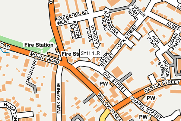 SY11 1LR map - OS OpenMap – Local (Ordnance Survey)