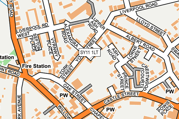 SY11 1LT map - OS OpenMap – Local (Ordnance Survey)