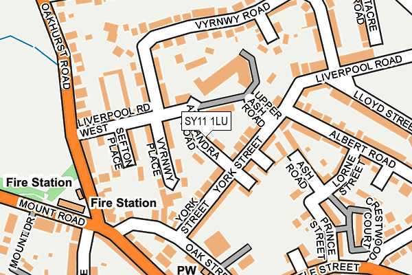 SY11 1LU map - OS OpenMap – Local (Ordnance Survey)