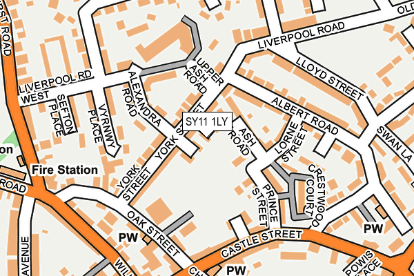SY11 1LY map - OS OpenMap – Local (Ordnance Survey)