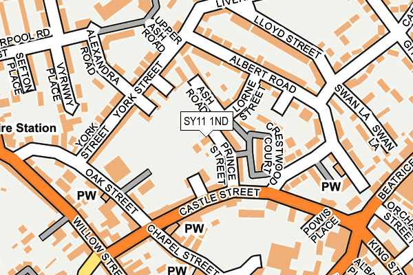 SY11 1ND map - OS OpenMap – Local (Ordnance Survey)