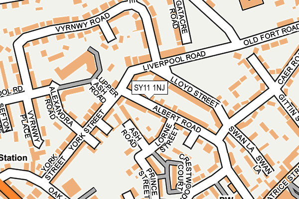 SY11 1NJ map - OS OpenMap – Local (Ordnance Survey)