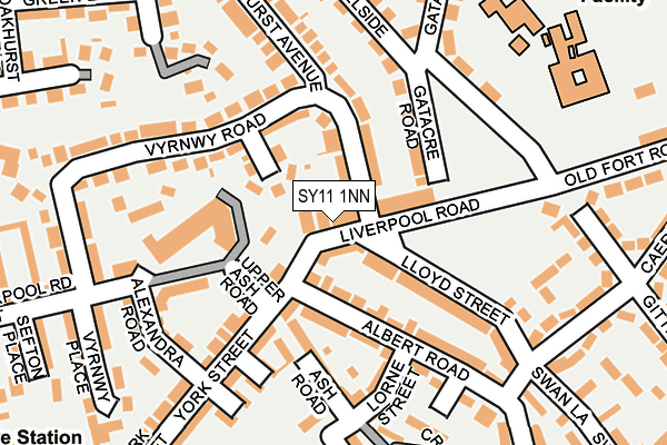SY11 1NN map - OS OpenMap – Local (Ordnance Survey)