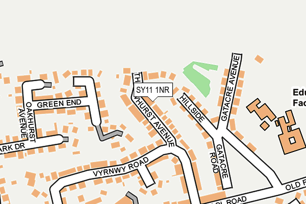 SY11 1NR map - OS OpenMap – Local (Ordnance Survey)