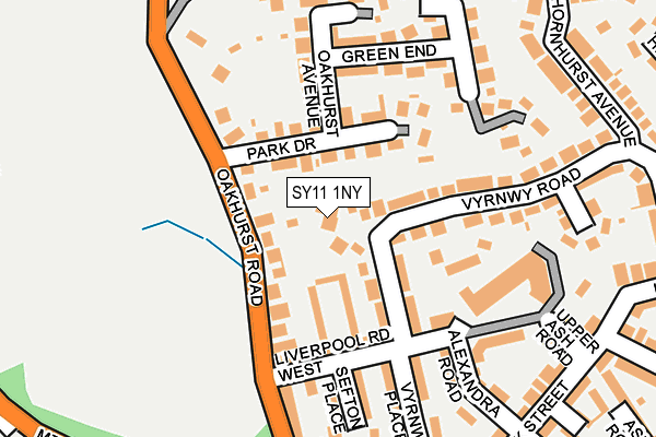 SY11 1NY map - OS OpenMap – Local (Ordnance Survey)