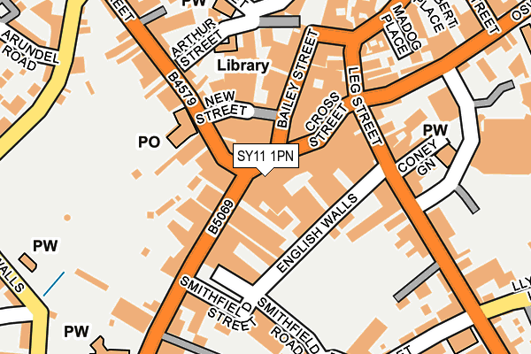 SY11 1PN map - OS OpenMap – Local (Ordnance Survey)