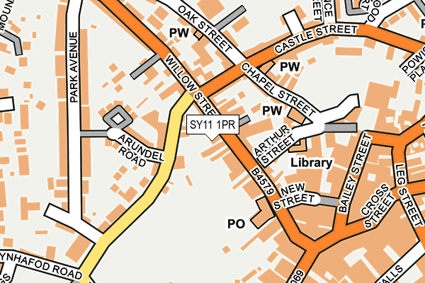 SY11 1PR map - OS OpenMap – Local (Ordnance Survey)