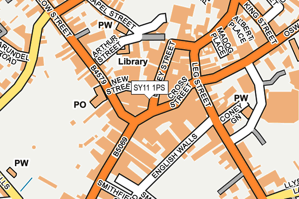 SY11 1PS map - OS OpenMap – Local (Ordnance Survey)