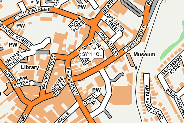 SY11 1QL map - OS OpenMap – Local (Ordnance Survey)