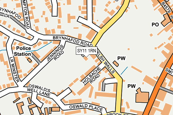 SY11 1RN map - OS OpenMap – Local (Ordnance Survey)