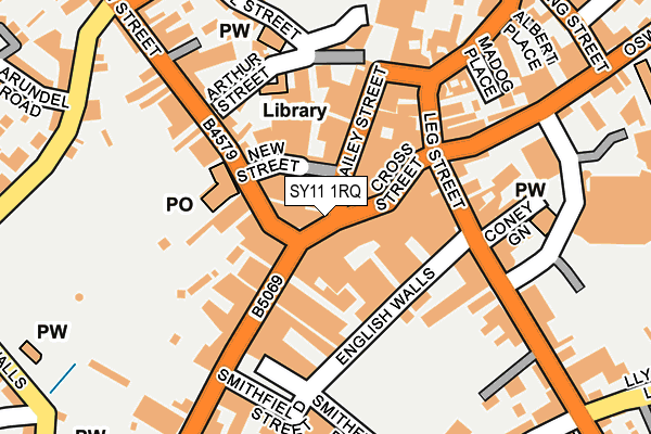SY11 1RQ map - OS OpenMap – Local (Ordnance Survey)