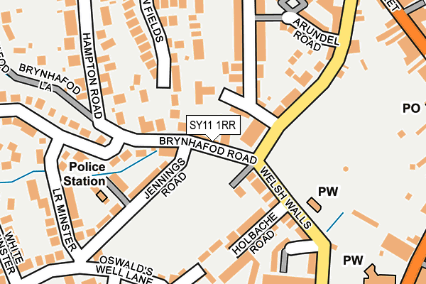 SY11 1RR map - OS OpenMap – Local (Ordnance Survey)