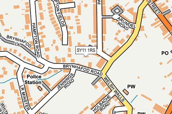 SY11 1RS map - OS OpenMap – Local (Ordnance Survey)